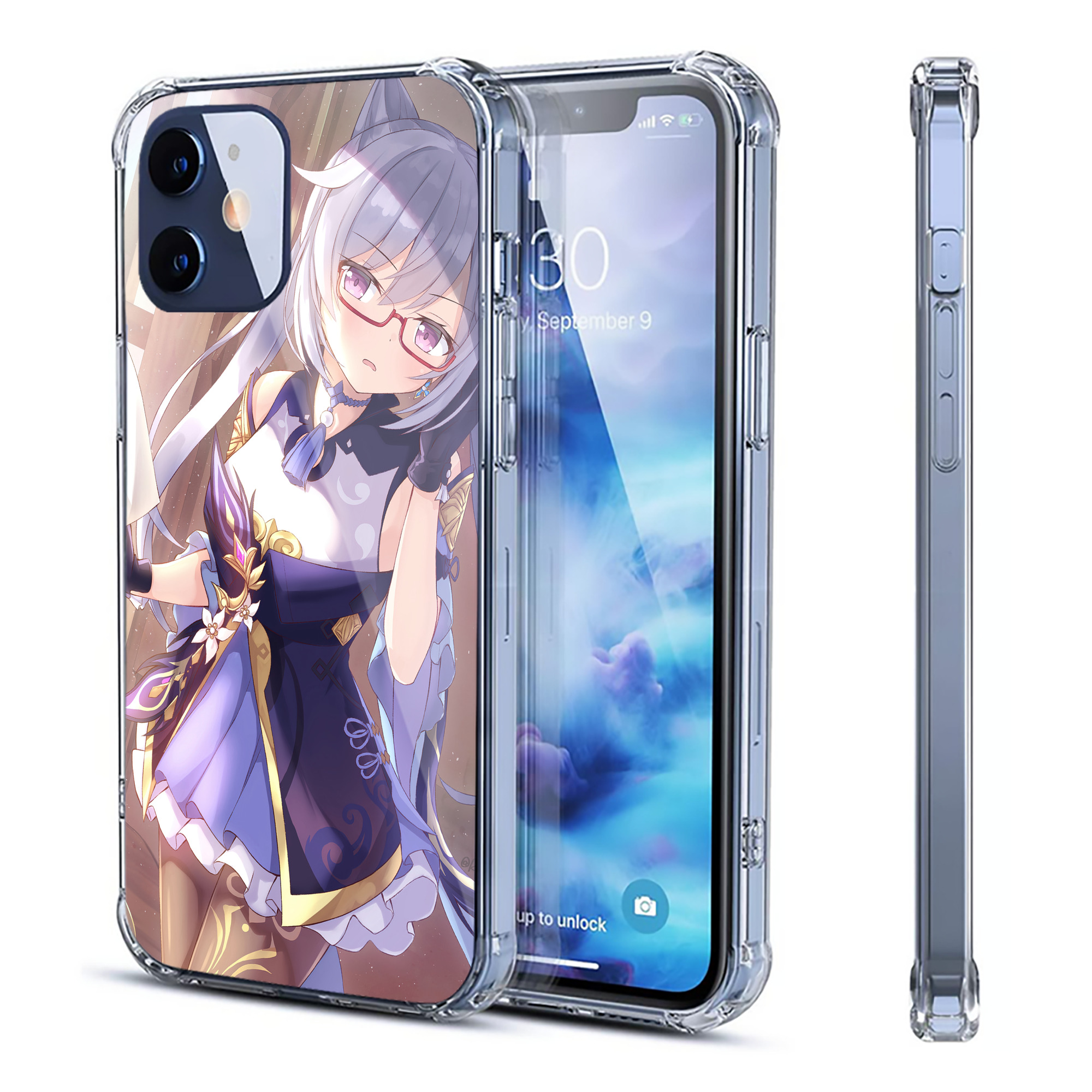 げんし神 genshin 【iPhone 12シリーズ対応】透明スマホケース（クリアソフトケース）